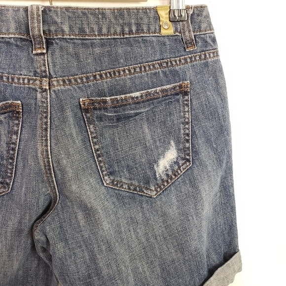 LC Lauren Conrad studded distressed denim shorts - Picture 5 of 6